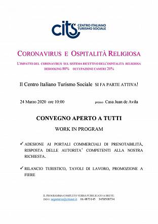 Coronavirus e ospitalità religiosa